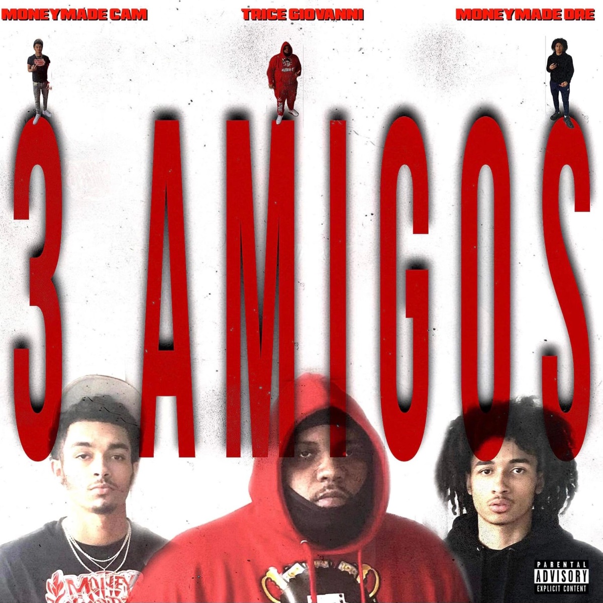 3 Amigos (feat. MoneyMade Cam & MoneyMade Dre) - Single by Trice Giovanni album cover