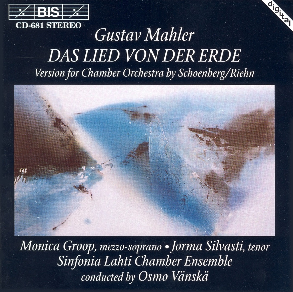 Mahler: Lied Von Der Erde (Das) by Monica Groop, Jorma Silvasti, Sinfonia Lahti Chamber Ensemble & Osmo Vänskä album cover