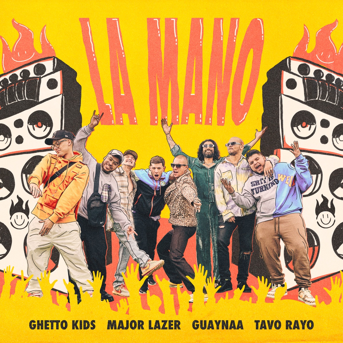La Mano (feat. Tavo Rayo) - Single by Ghetto Kids, Major Lazer & Guaynaa album cover