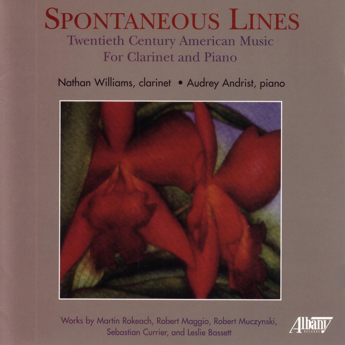 Spontaneous Lines by Audrey Andrist & Nathan Williams album cover