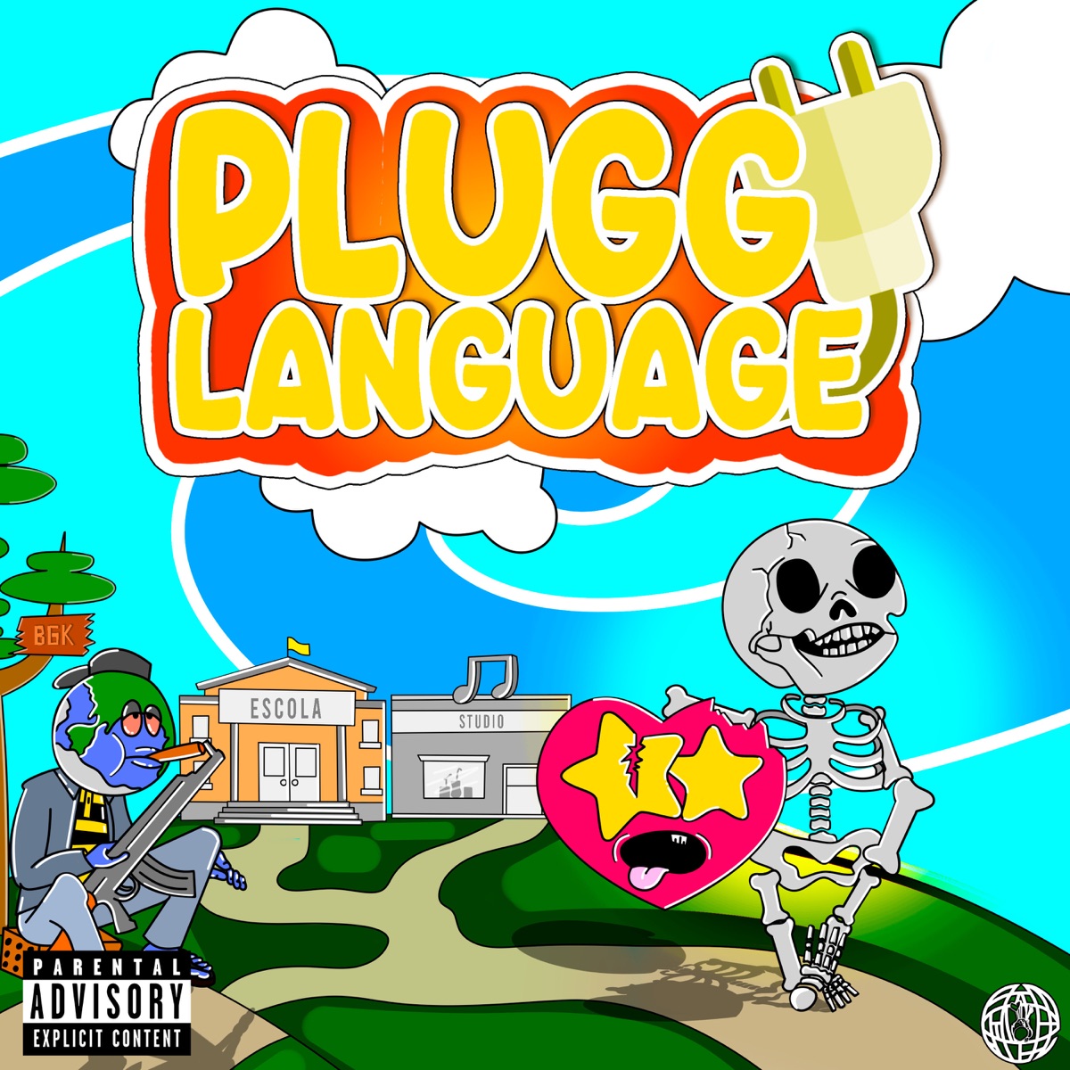 PLUGG LANGUAGE by Yung Lince album cover