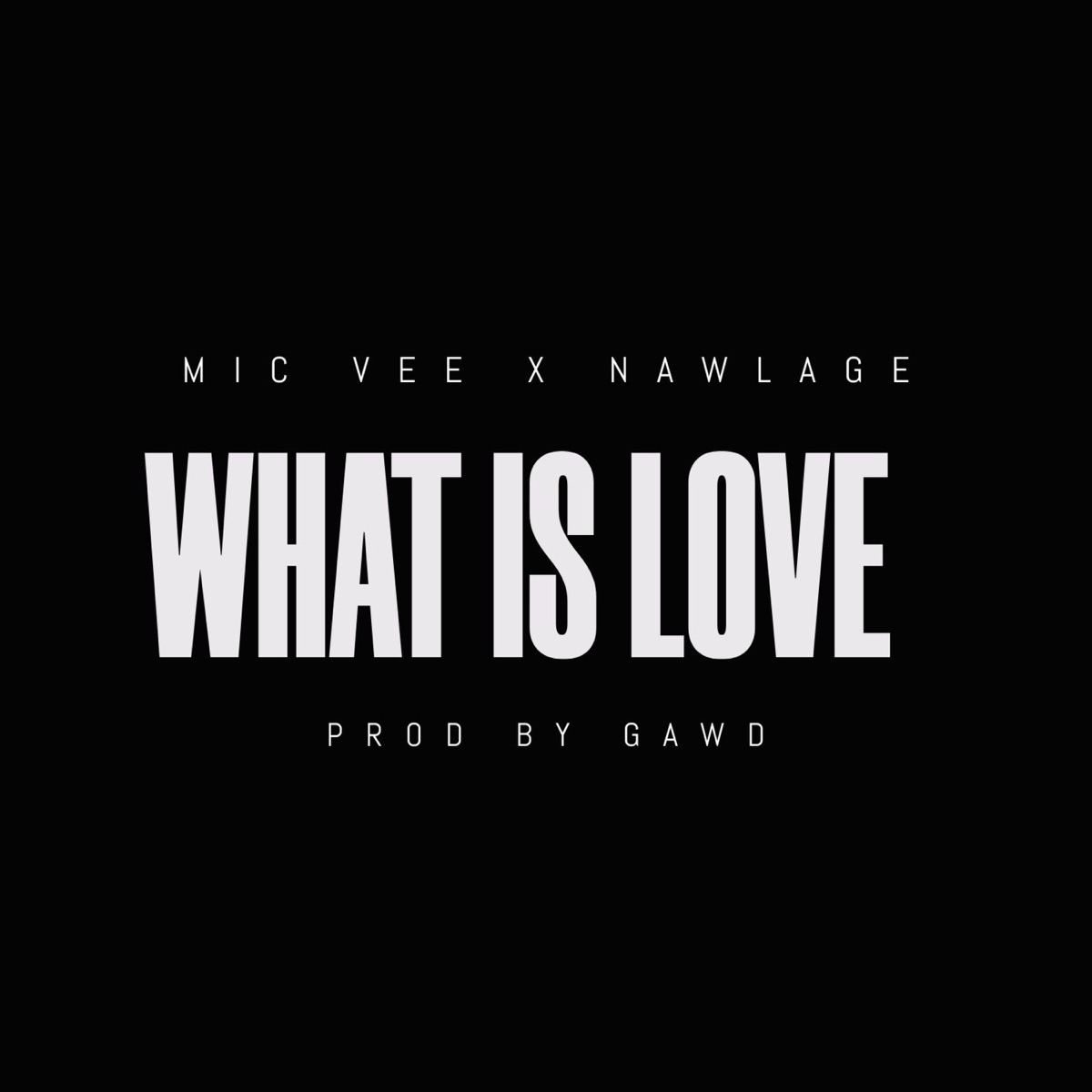 What Is Love (feat. Nawlage) - Single by Mic Vee the Artist album cover