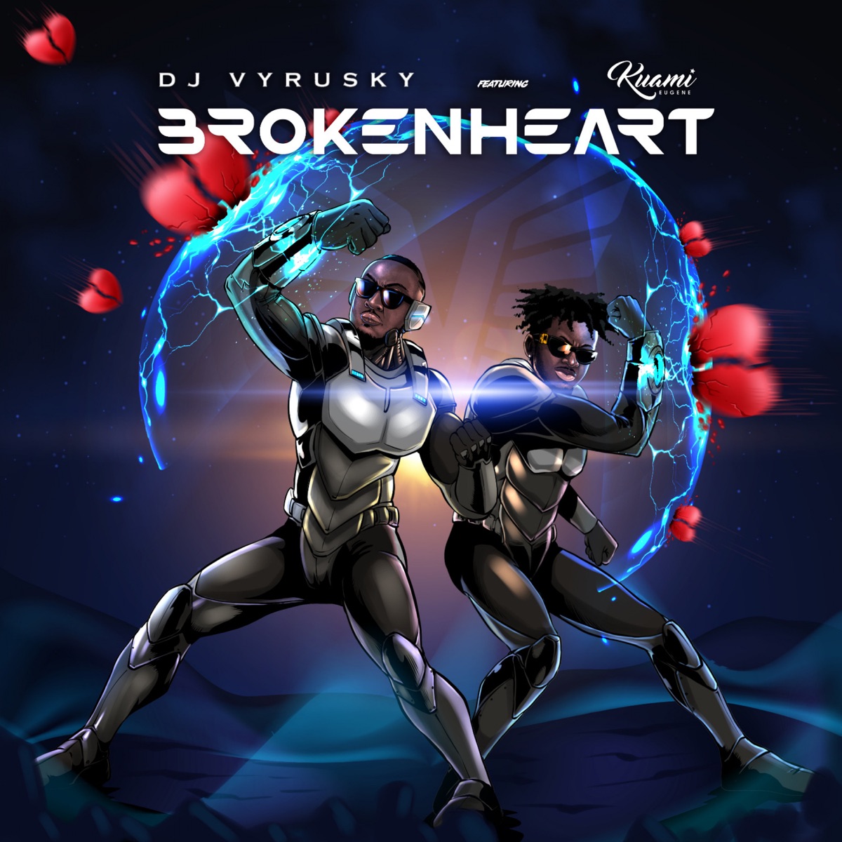 Broken Heart (feat. Kuami Eugene) - Single by DJ Vyrusky album cover