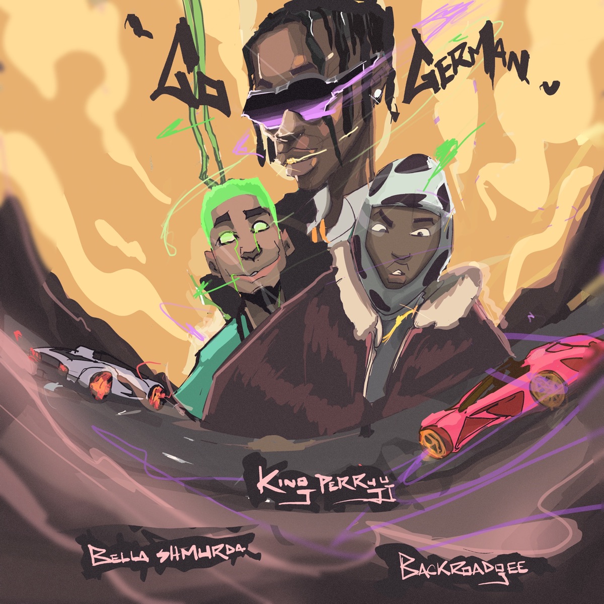 Go German - Single by King Perryy, Bella Shmurda & BackRoad Gee album cover