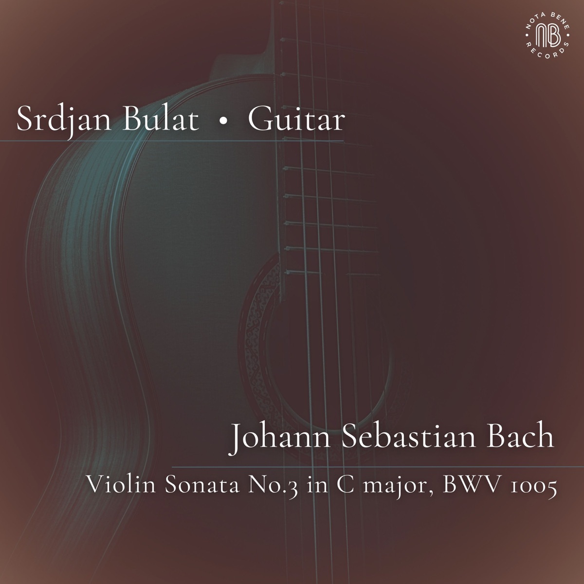Bach: Violin Sonata No. 3 in C Major, BWV 1005 - EP by Srdjan Bulat album cover