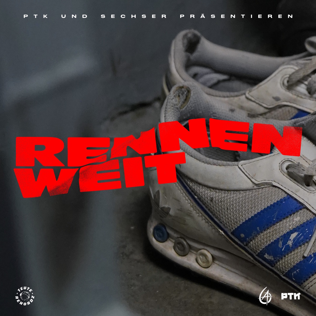 Rennen Weit - Single by PTK, Sechser & Teuterekordz album cover