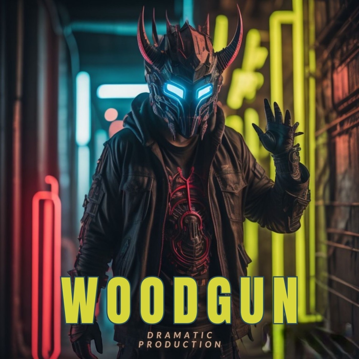 Dramatic Production - Single by Woodgun album cover