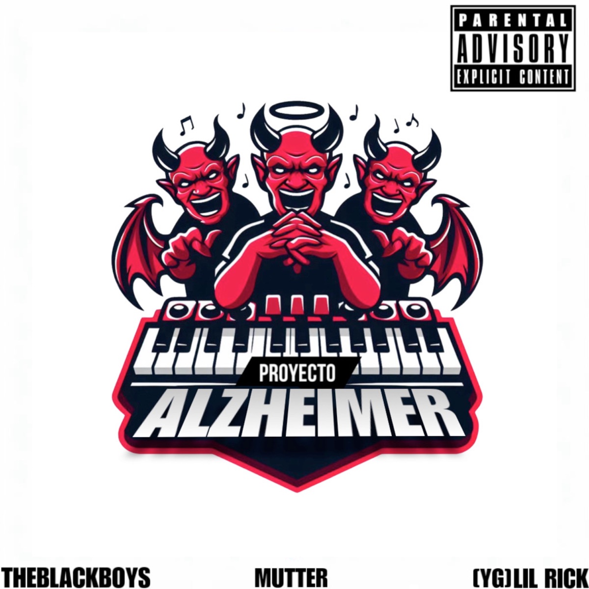 Proyecto Alzheimer - Single by mutter, [YG] Lil rick & The Black Boys album cover