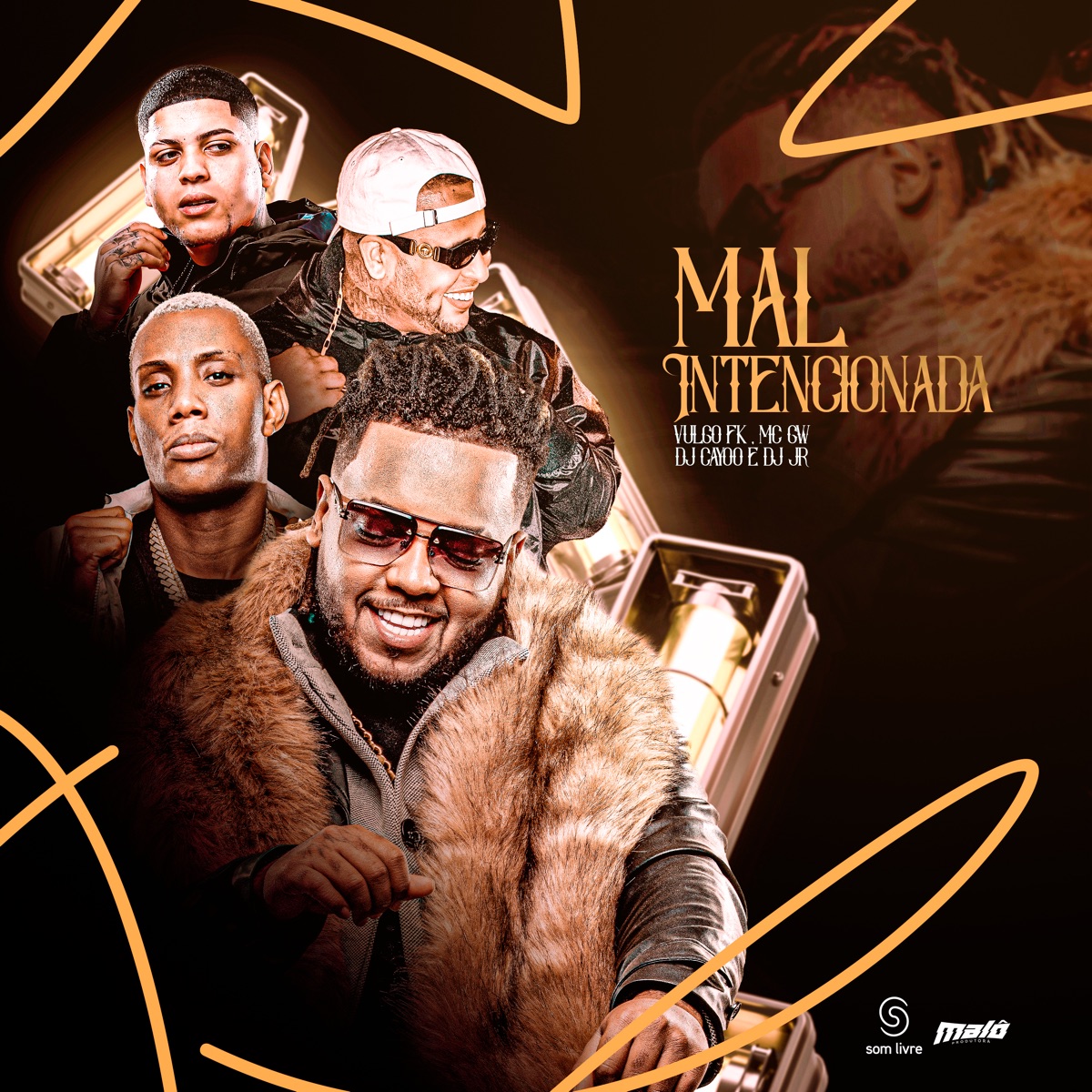 Mal Intencionada (feat. DJ JR Oficial) - Single by DJ Cayoo, Vulgo FK & Mc Gw album cover