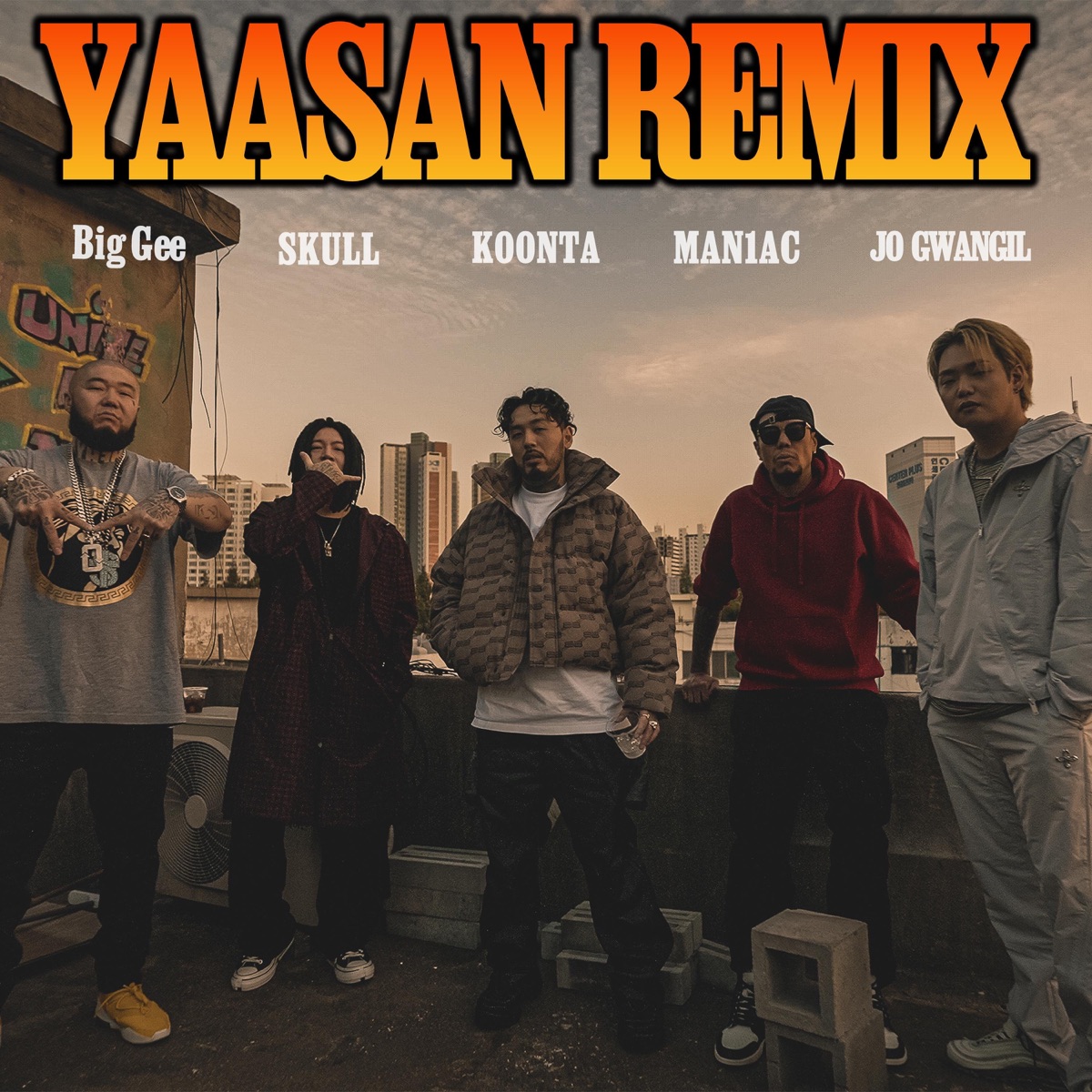 YAASAN REMIX - Single by Big Gee, Gwang-il Jo, Koonta, Skull & MAN1AC album cover