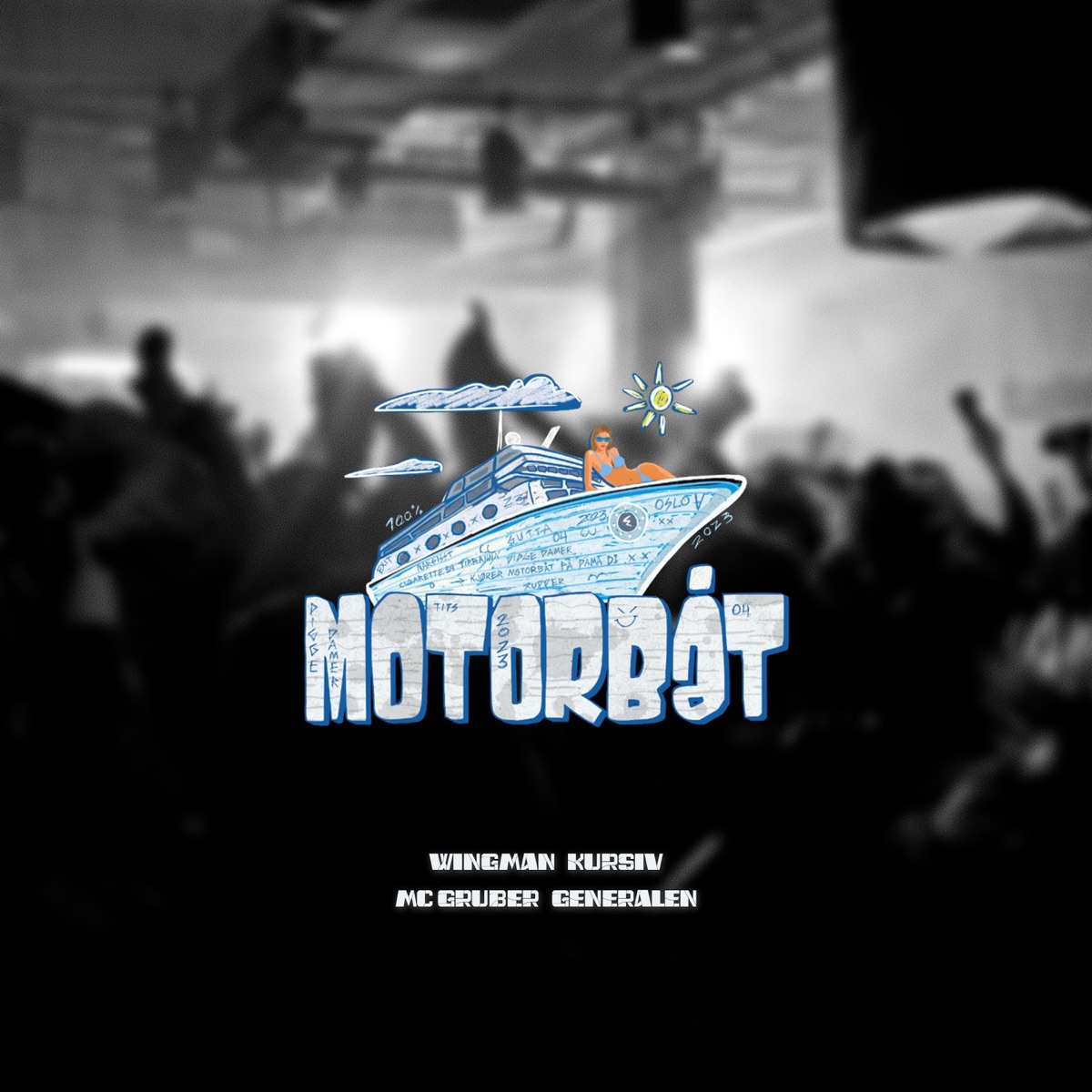 JAKTNATT (Motorbåt) (feat. Generalen) - Single by Wingman, Kursiv & MC Grüber album cover