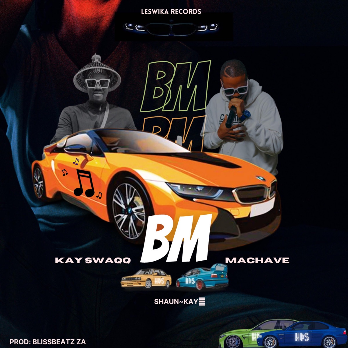 B.M (feat. Machave, BlissBeatz ZA & Shaun Kay) - Single by Kay SwaQQ album cover