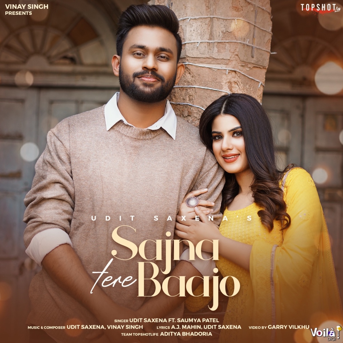 Sajna Tere Baajo (feat. Saumya Patel) - Single by Udit Saxena album cover