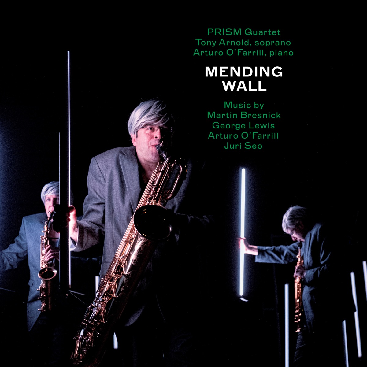 Mending Wall by PRISM Quartet, Tony Arnold & Arturo O'Farrill album cover