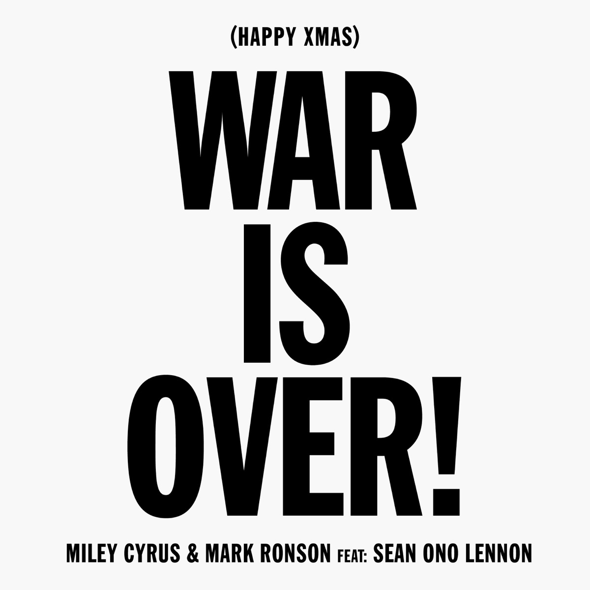 Happy Xmas (War Is Over) [feat. Sean Ono Lennon] - Single by Miley Cyrus & Mark Ronson album cover