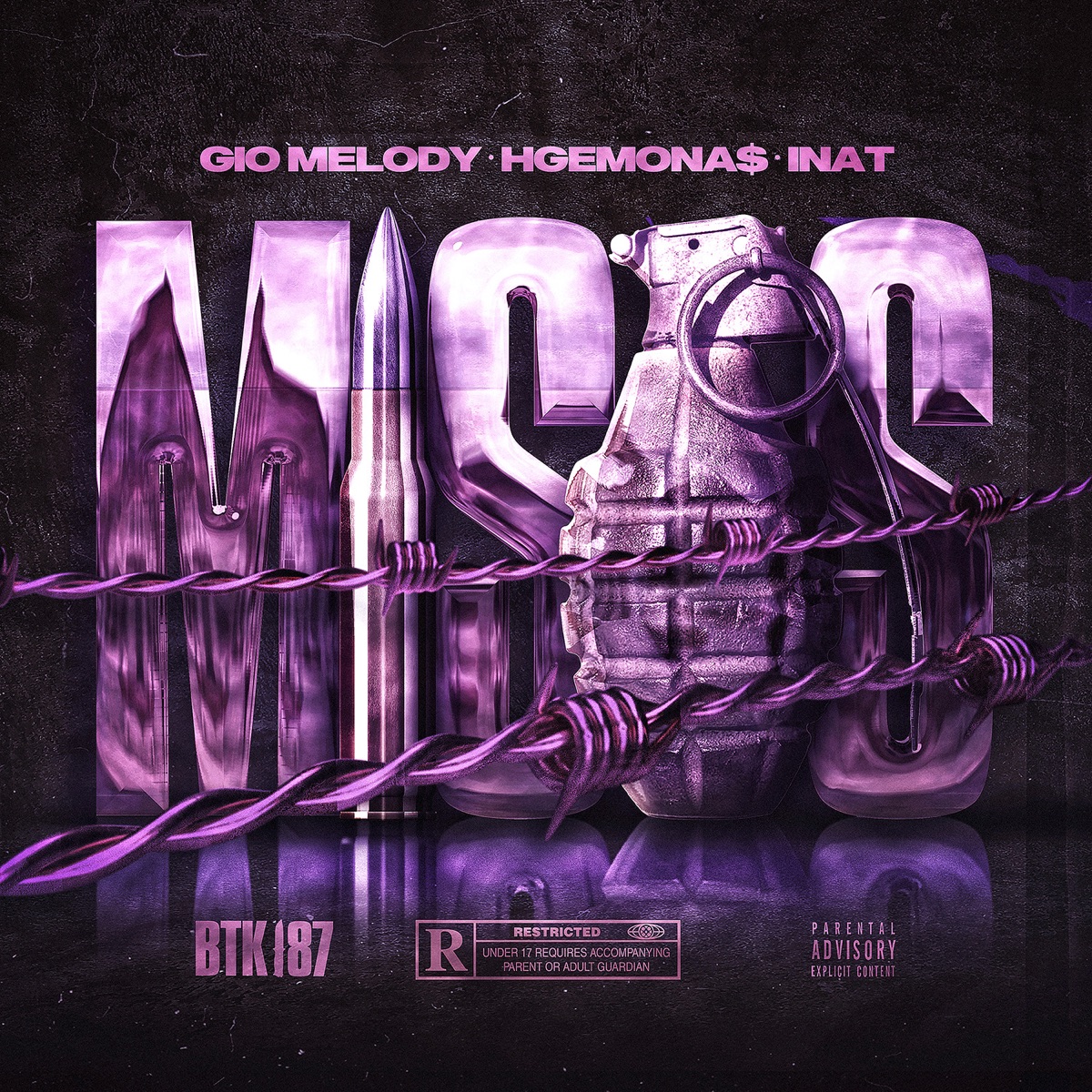 MISOS (feat. Gio Melody) - Single by BTK 187, HGEMONA$ & INAT album cover