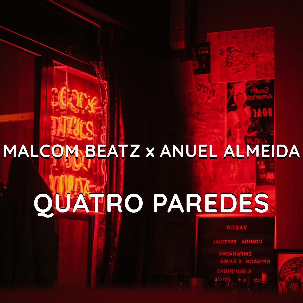 Quatro Paredes - Single by Malcom Beatz & Anuel Almeida album cover