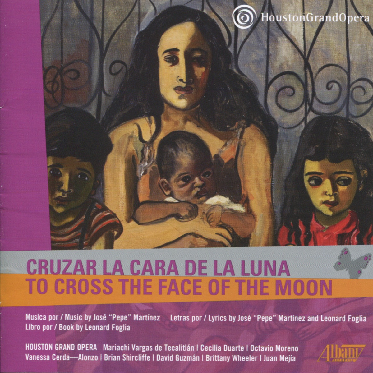 Cruzar la Cara de la Luna by Houston Grand Opera, José "Pepe" Martínez & Mariachi Vargas de Tecalitlán album cover