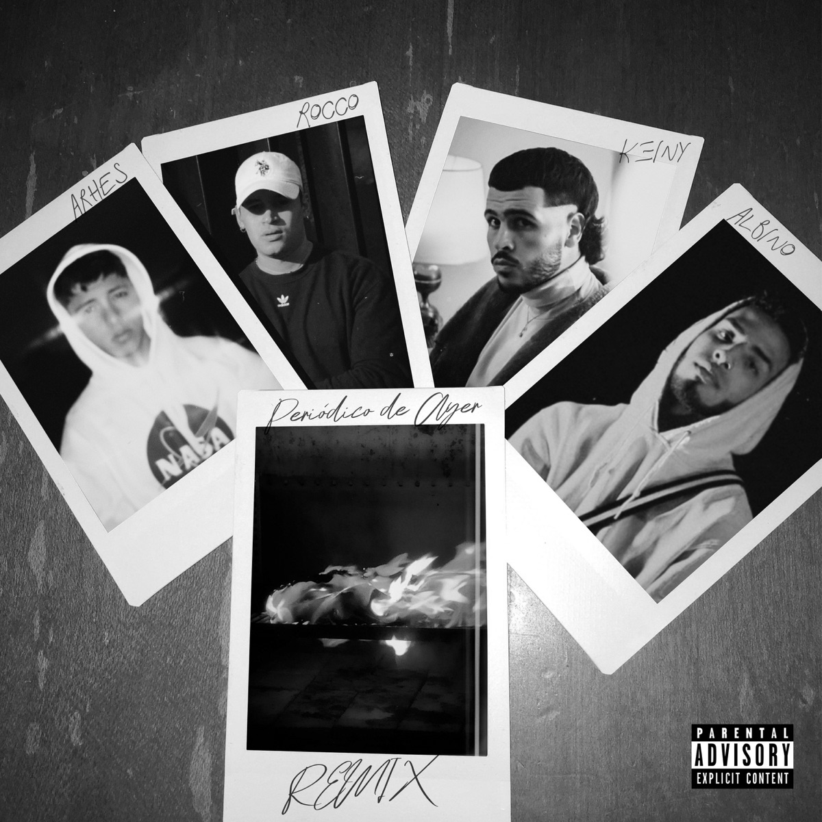 Periódico de Ayer (Remix) [feat. Keiny] - Single by Arhes, Rocco & Albino album cover