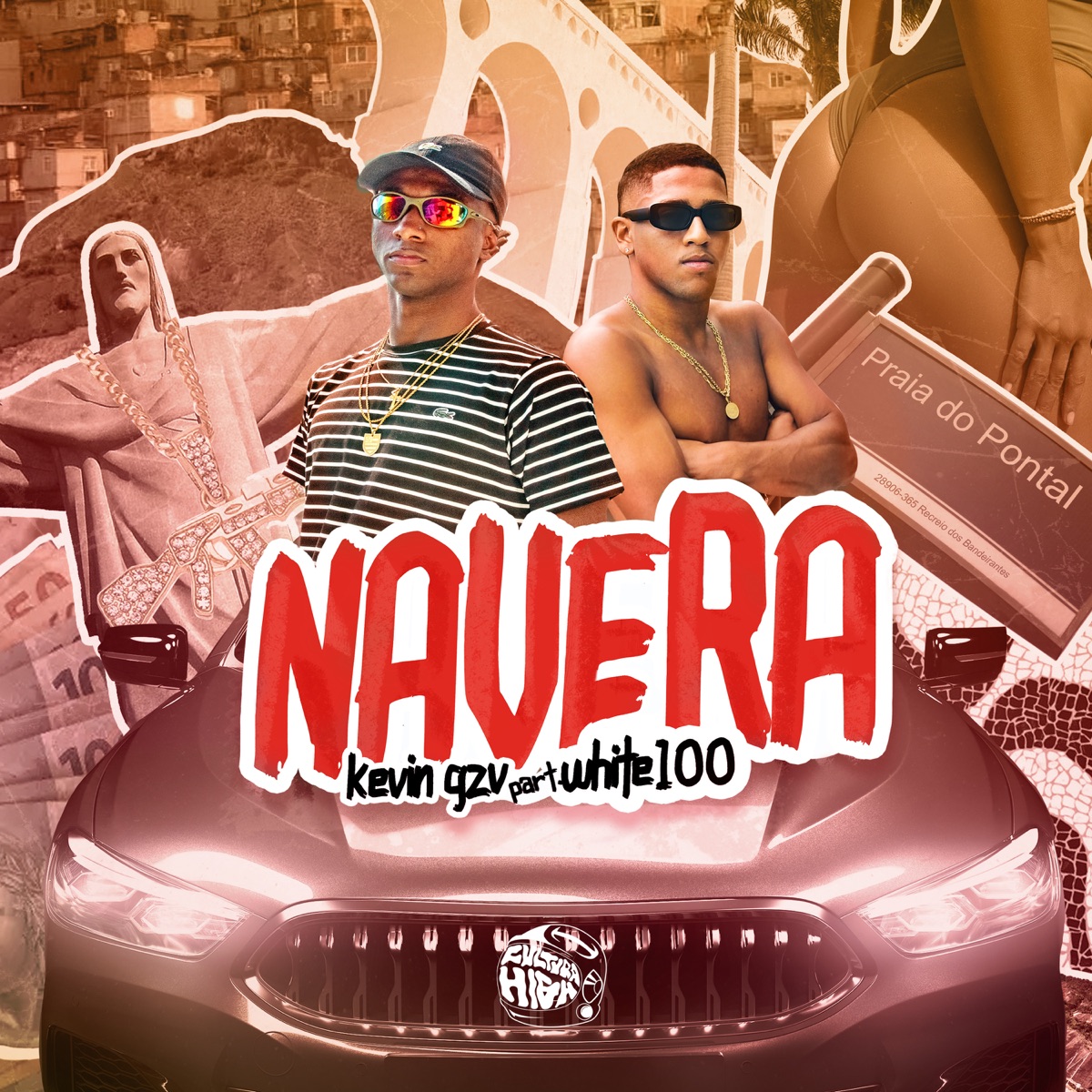 Navera (feat. White100) - Single by Kevin Gzv album cover