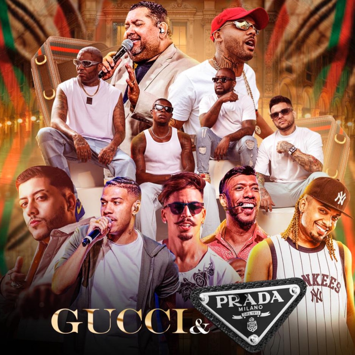Gucci & Prada (feat. Marquinhos Sensação, Menor, Lionel & LeJUNIOR) - Single by Dodida, MC Menor da VG & Grupo Presença album cover