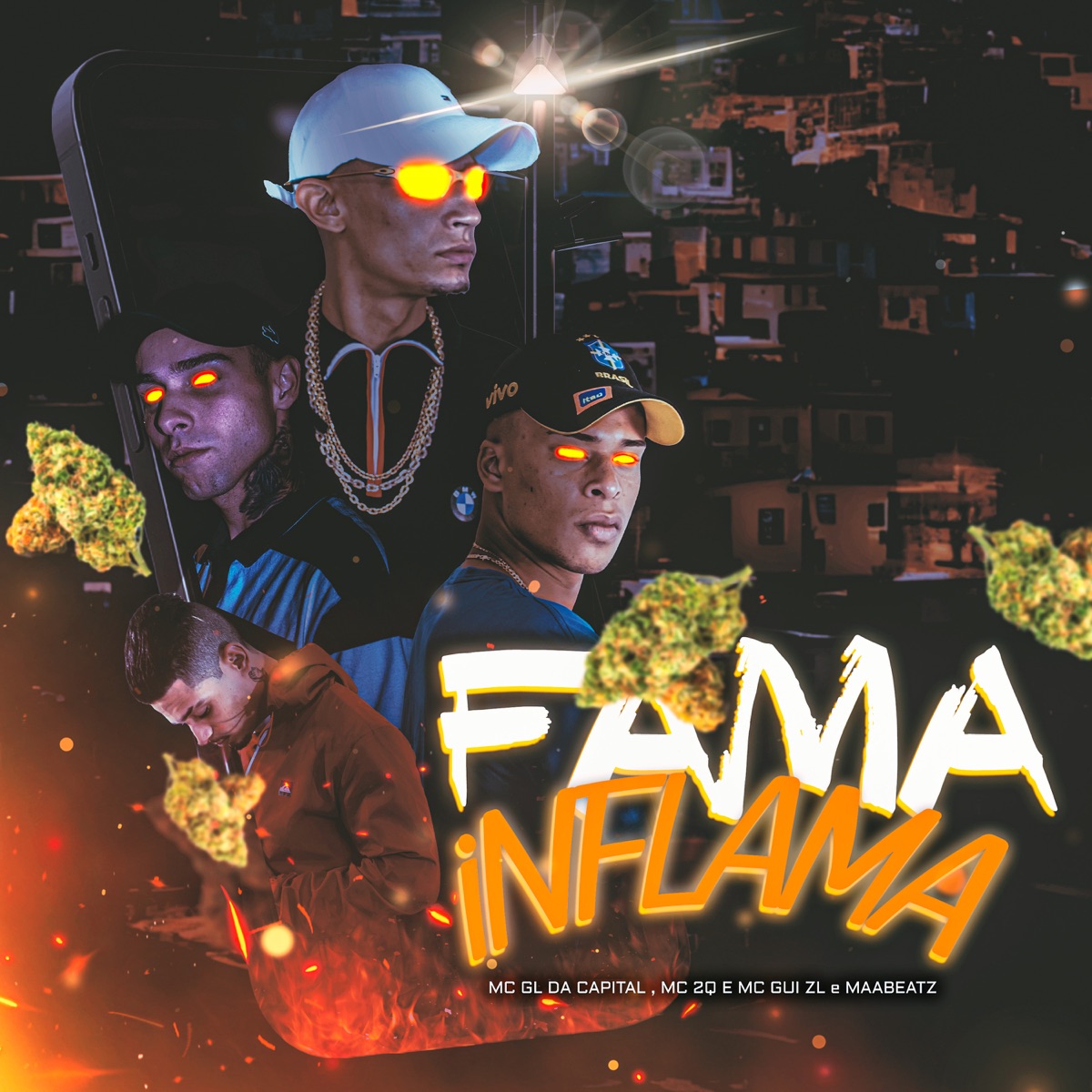 Inflama Fama - Single by Mc Gl da capital, Mc 2Q, Maabeatz & Mc GuiZL album cover