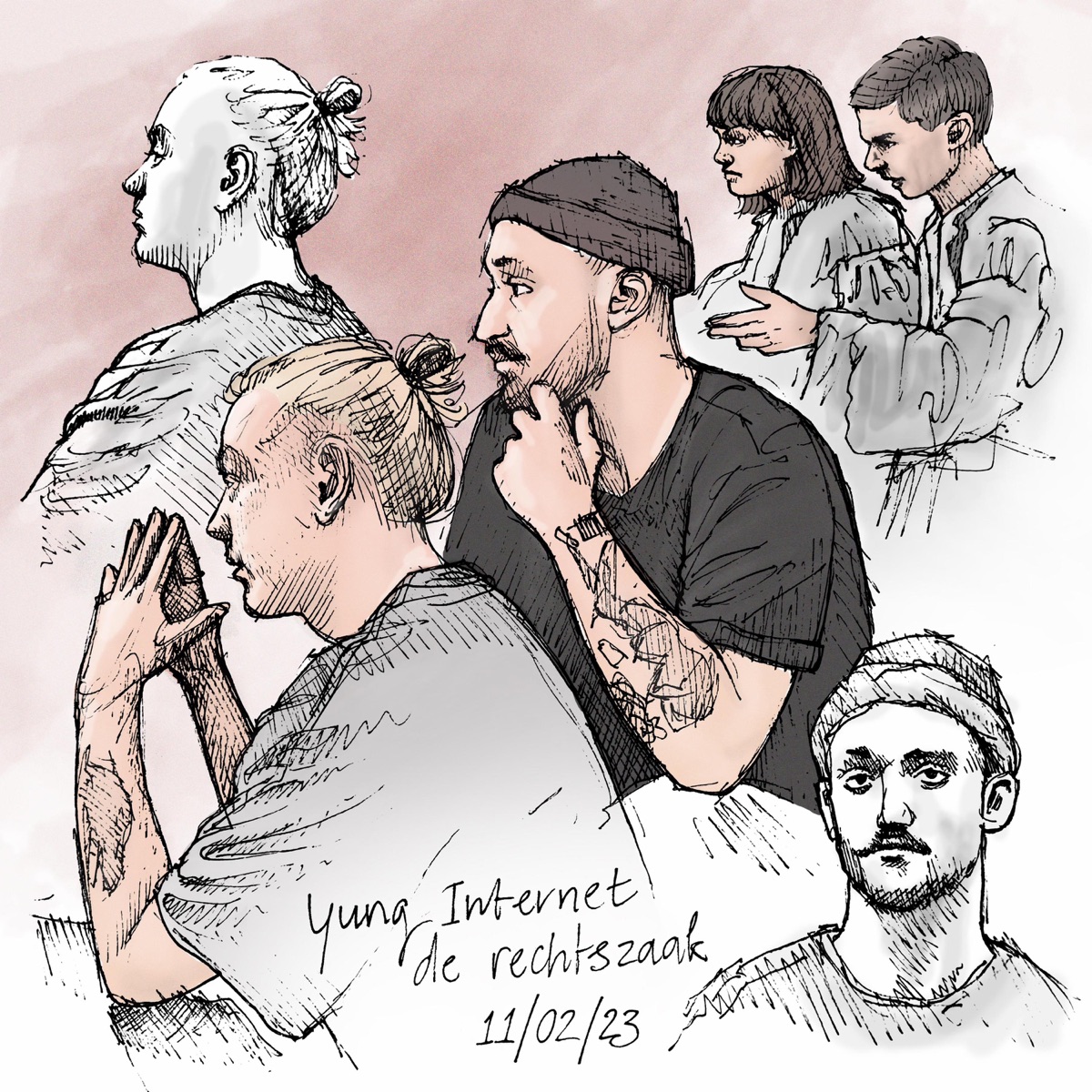 De Rechtszaak by Yung Internet album cover