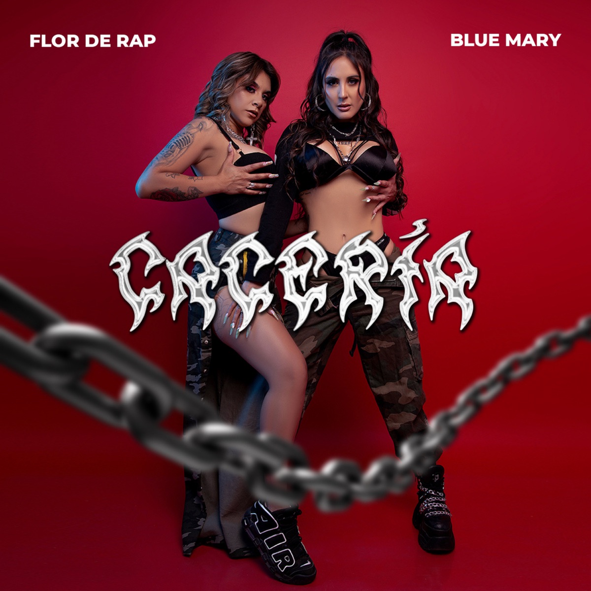 Cacería - Single by Blue Mary, Flor De Rap & Fran C album cover