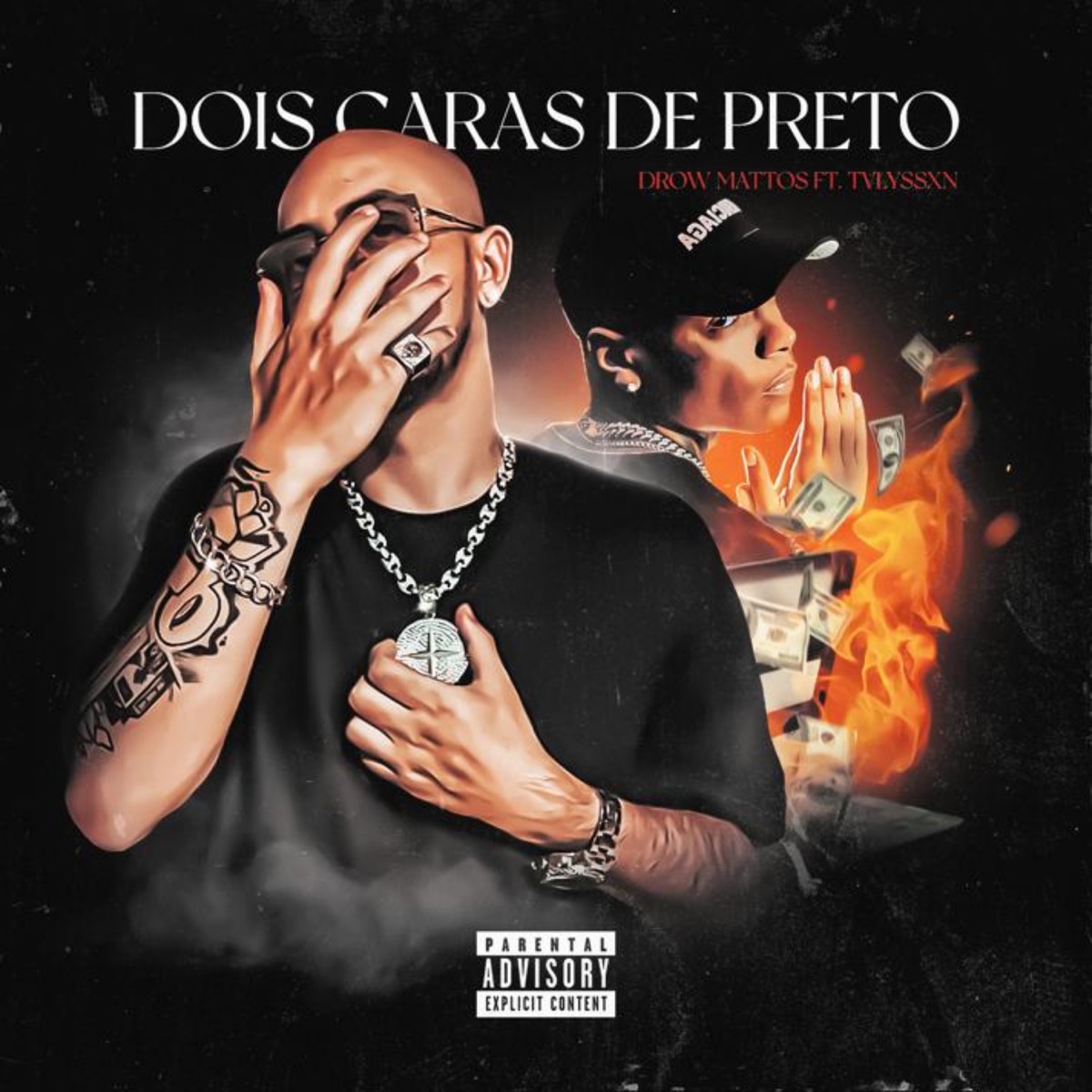 Dois Caras de Preto - Single by Drow Mattos, Tvlyssxn & Drow Beats album cover