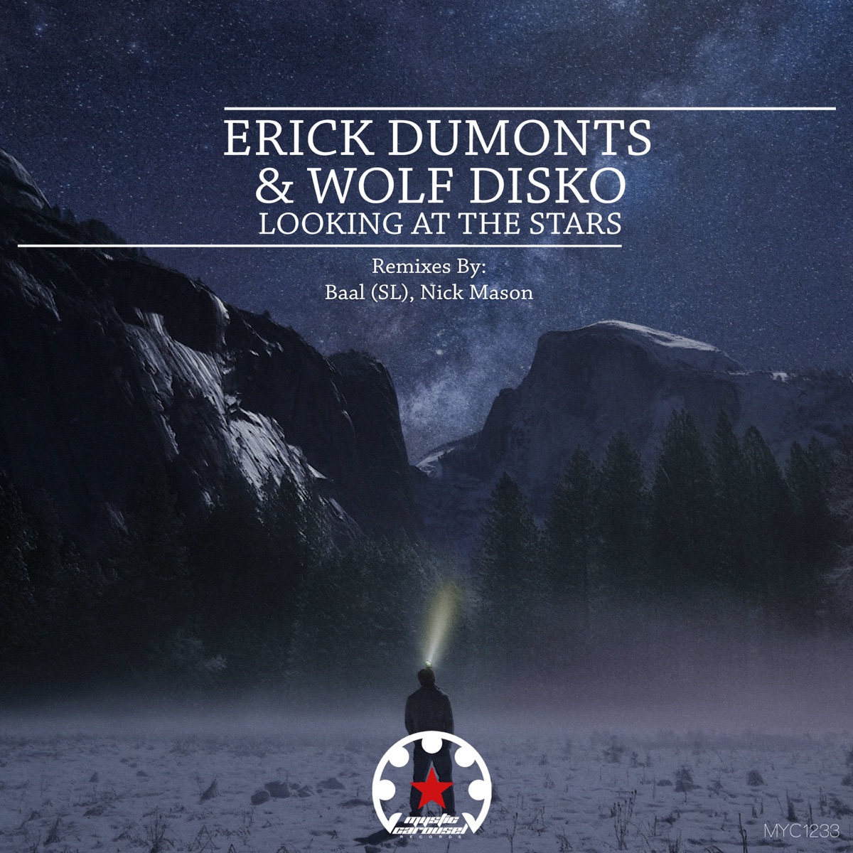 Looking at the Stars - Single by Erick Dumonts, Wolf Disko & Nick Mason album cover