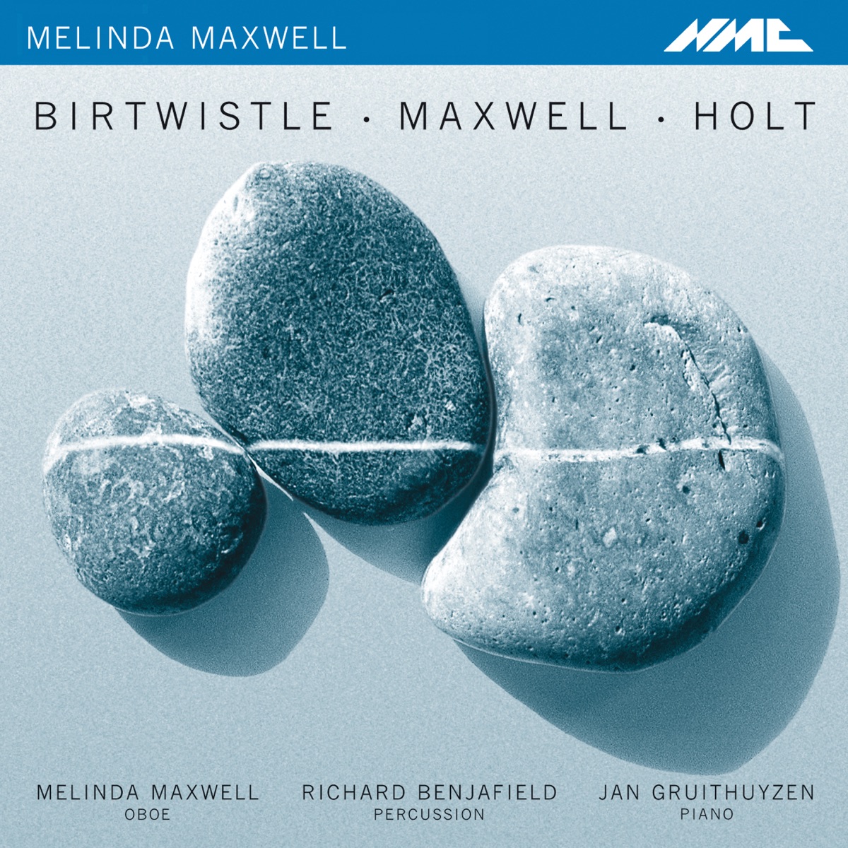 Birtwistle, Maxwell & Holt: Works for Oboe, Percussion & Piano by Melinda Maxwell, Richard Benjafield & Jan Gruithuyzen album cover