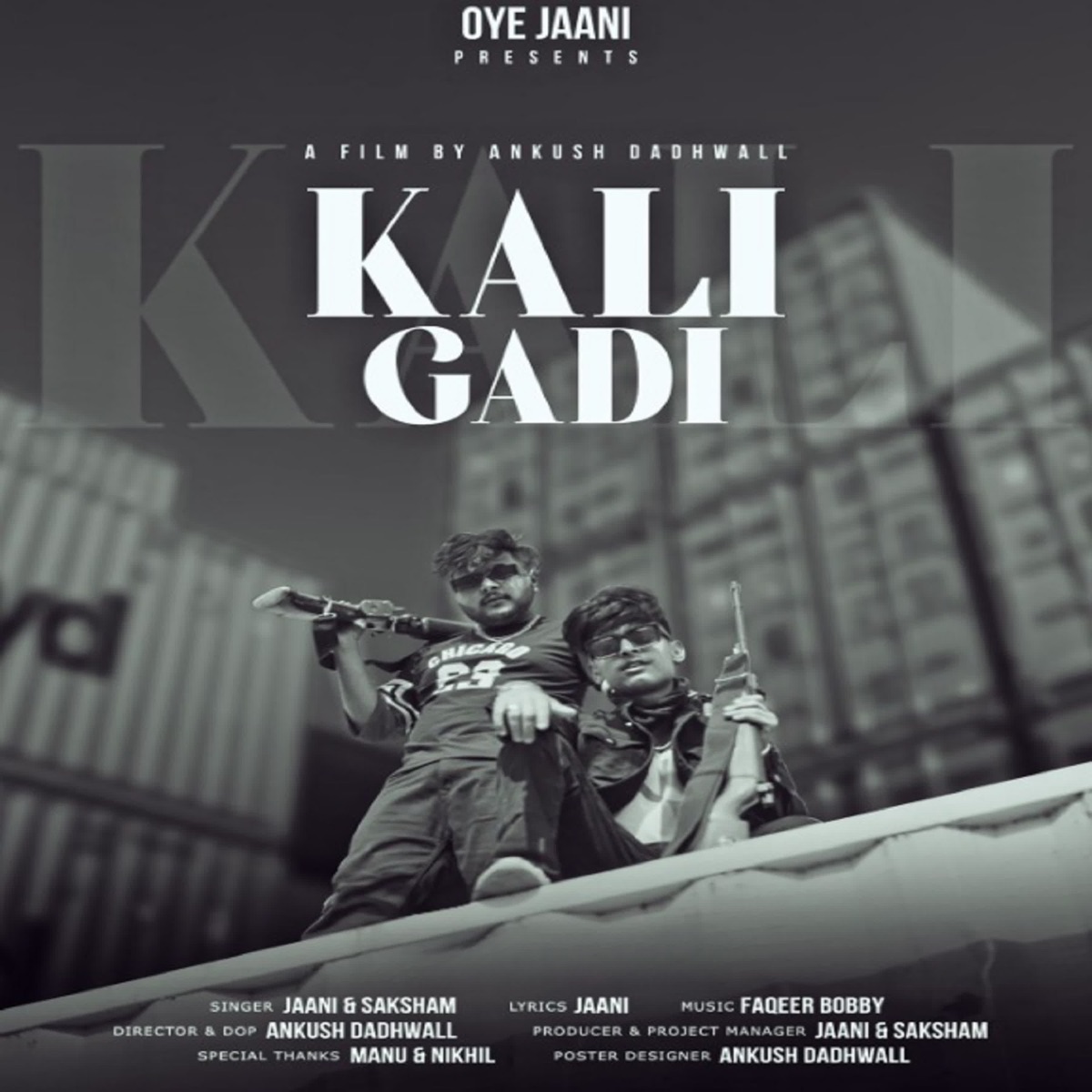 Kali Gadi - Single by Jaani & Saksham album cover