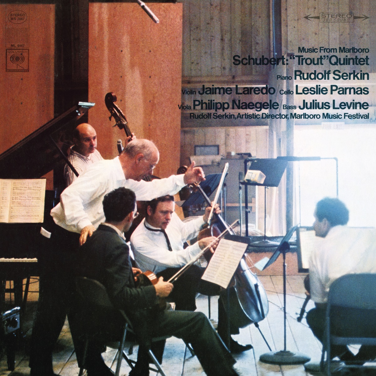 Schubert: Quintet, D. 667 "The Trout" by Rudolf Serkin, Jaime Laredo, Julius Levine, Philipp Naegele & Leslie Parnas album cover
