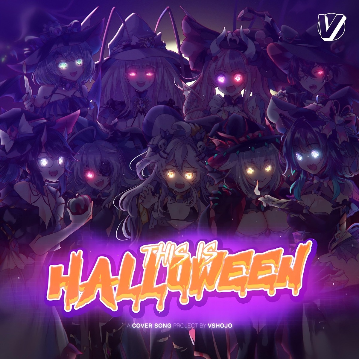 This Is Halloween (feat. ThunderScott, GEEGA, Henya The Genius, K9KURO, Kson, Matara Kan, Projekt Melody & Zentreya) - Single by Ironmouse, Apricot & shirobeats album cover