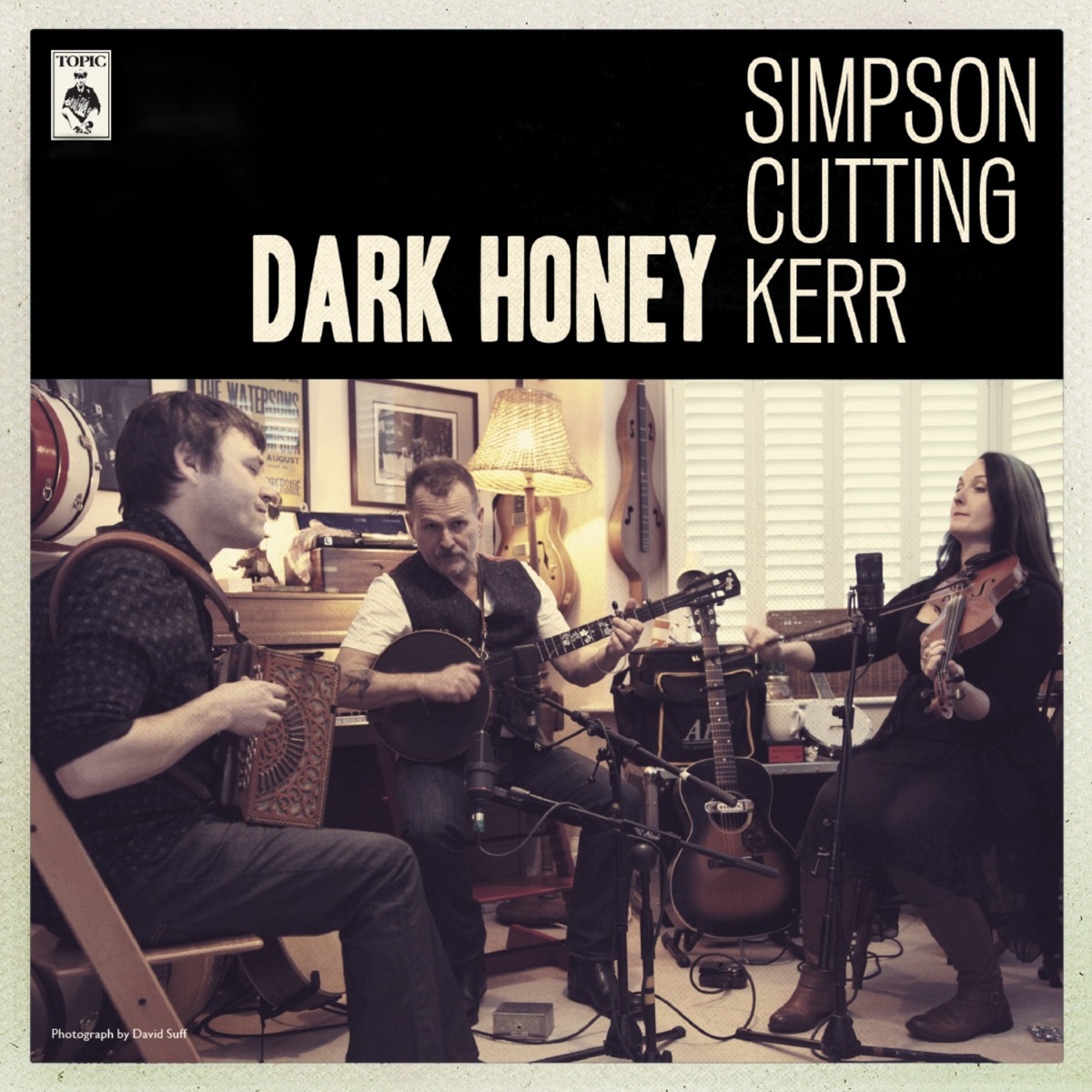 Dark Honey - Single by Martin Simpson, Andy Cutting & Nancy Kerr album cover