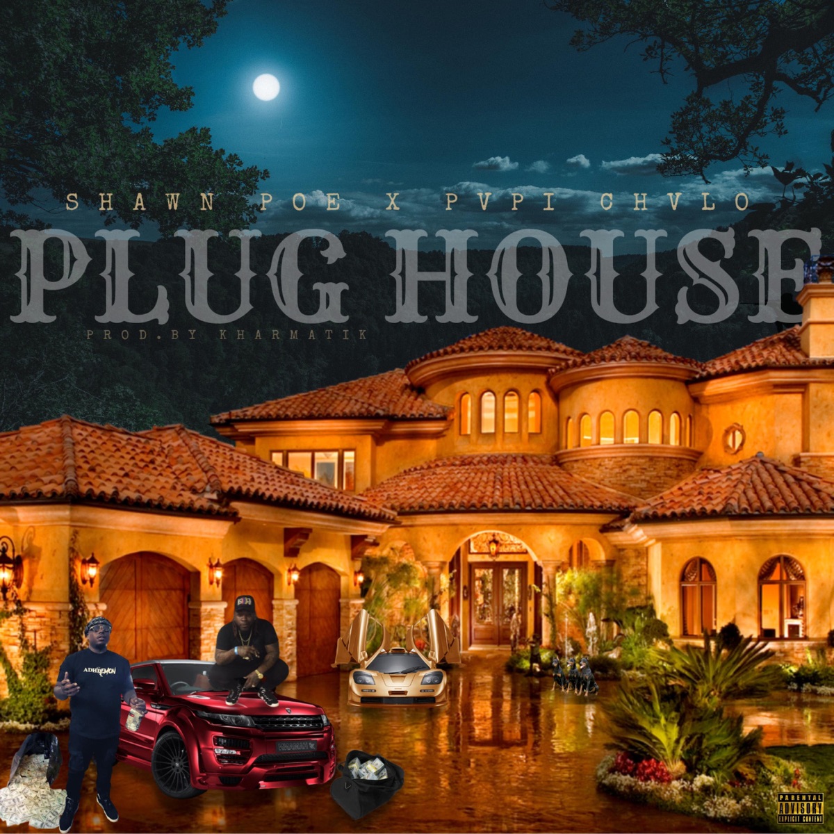 PLUG HOUSE (feat. Pvpi Chvlo) - Single by Shawn Poe album cover