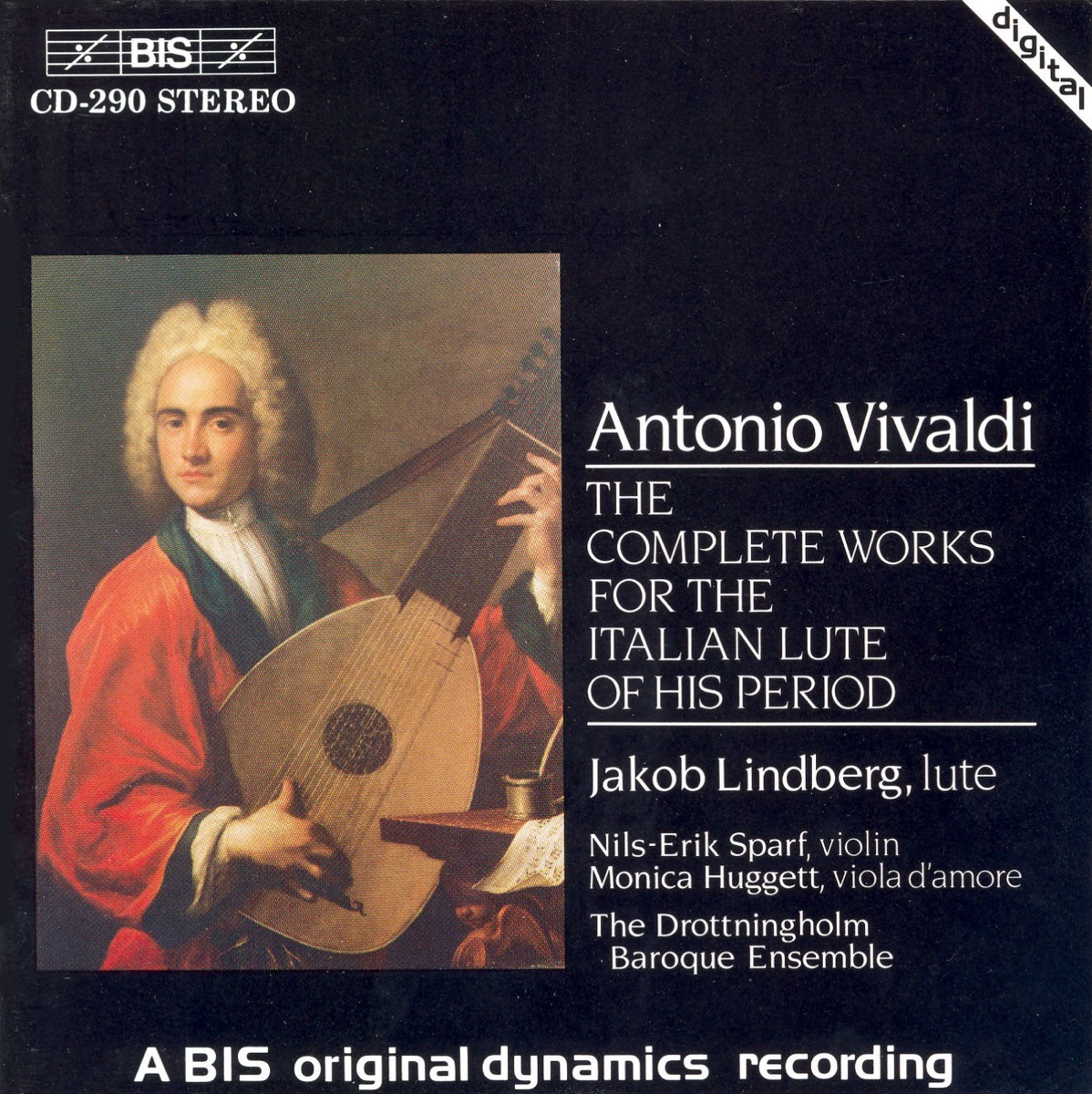 Vivaldi: Complete Works for the Italian Lute by Jakob Lindberg & Drottningholm Baroque Ensemble album cover