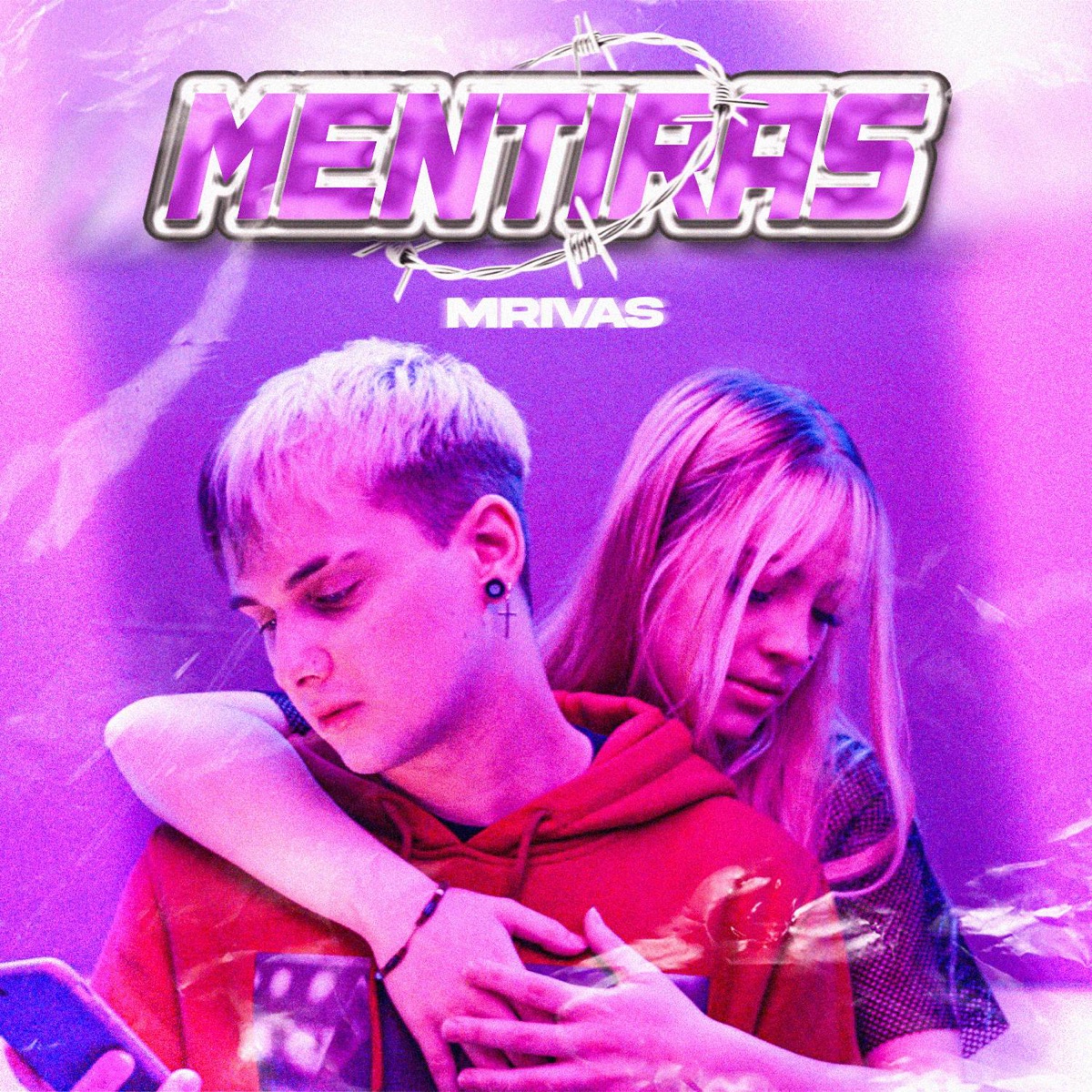 Mentiras - Single by M.Rivas & WULFZ album cover