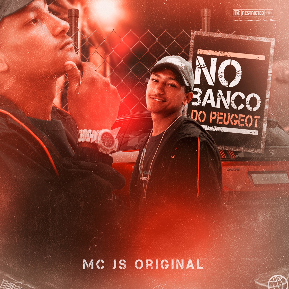 No Banco do Peugeot (feat. Aluado & Leo Square) - Single by MC JS Original album cover