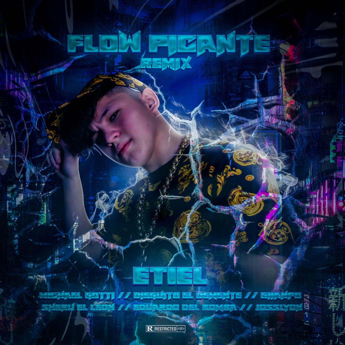 Flow Picante (Remix) [feat. Dieguito el Demente, Giianpo, Eduardo del mambo & Josslyon] - Single by Etiel, Michael Gotti & Sheru "El León" album cover