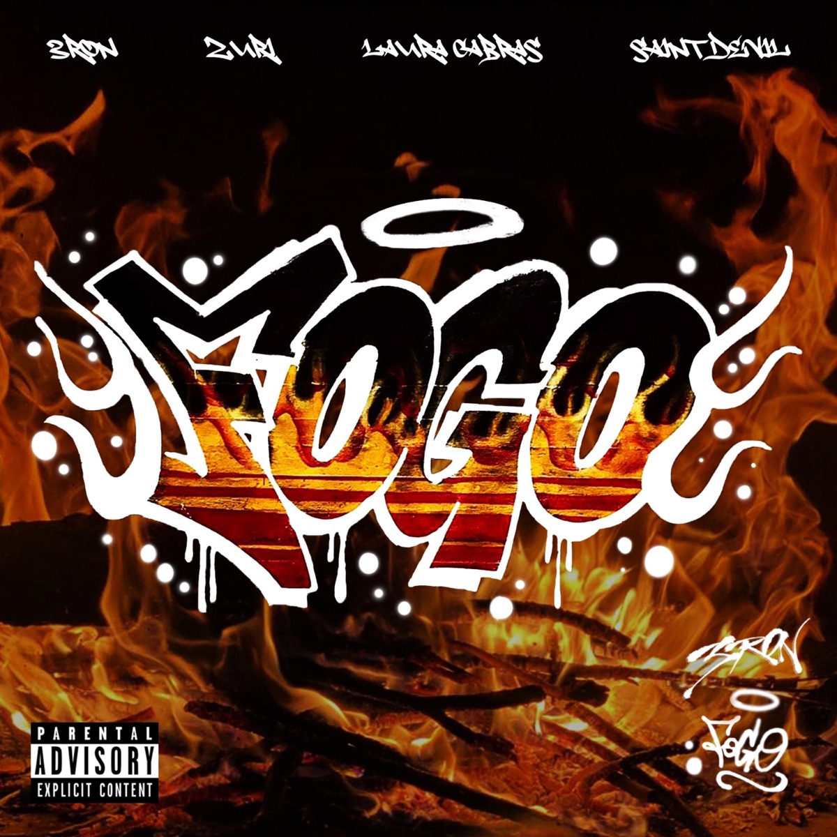 FOGO (feat. Zuri, Laura Cabras & Saint Devil) - Single by 3ron album cover