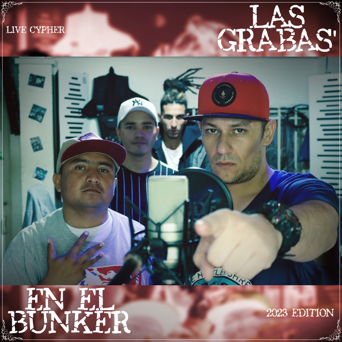 Las grabas' en el bunker (feat. MDAinc, 13/41, MC Fenix, Wil Rodriguez & MC Jeey) [Live cypher version] - Single by Kabster album cover