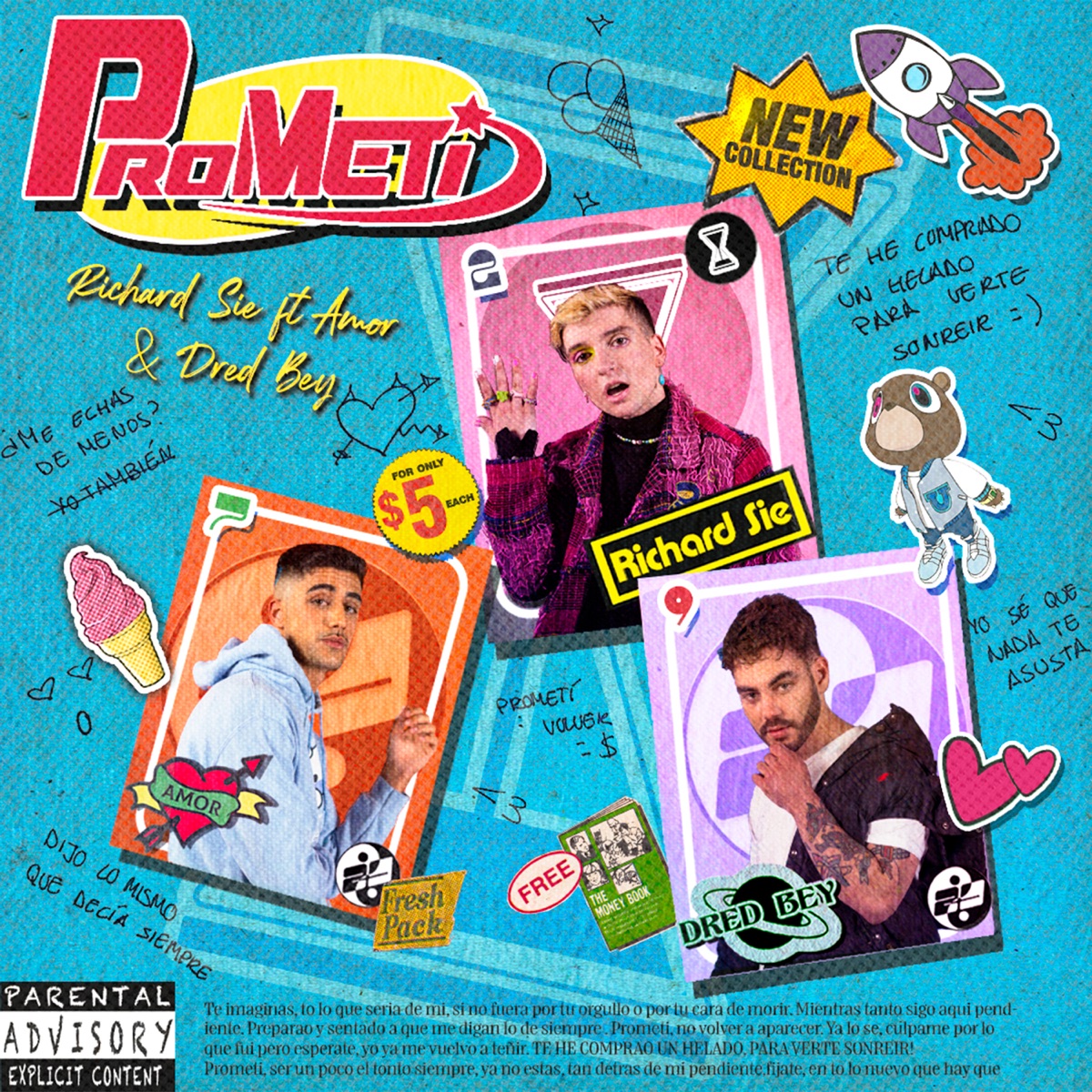 Prometí (feat. DRED BEY) - Single by Richard Sie & AMOR album cover