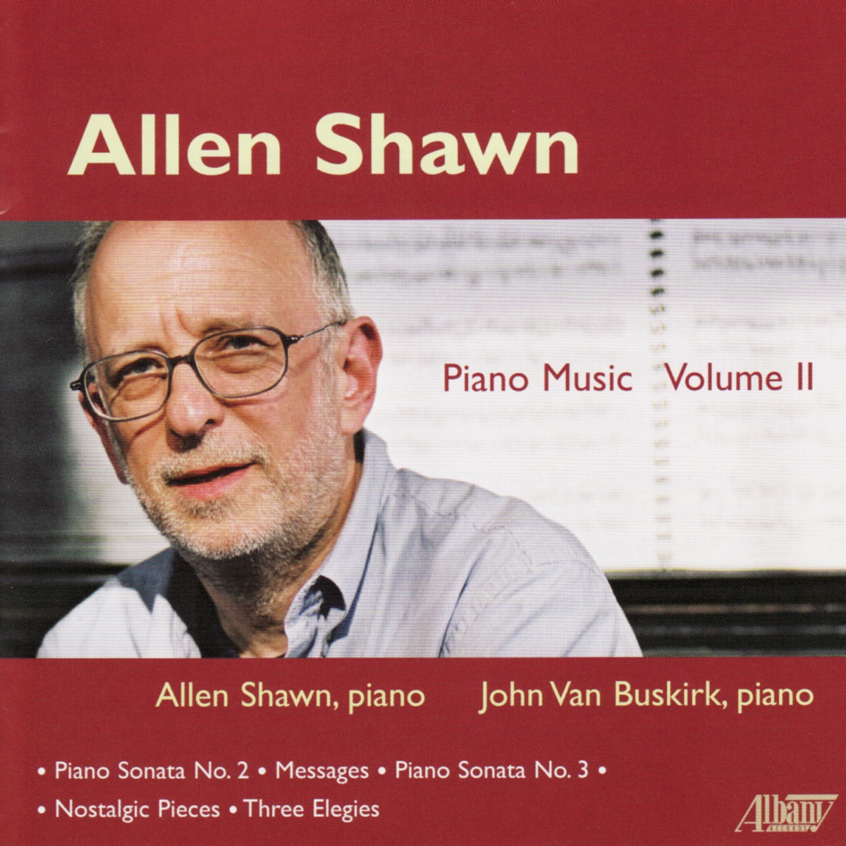 Shawn: Piano Music, Vol. 2 by Allen Shawn & John Van Buskirk album cover
