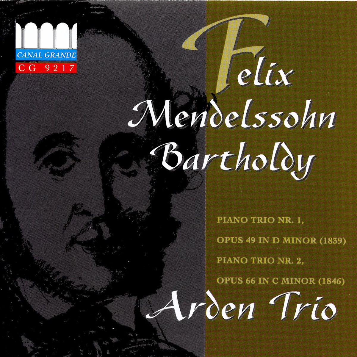 Mendelssohn: Piano Trio Nr. 1, Opus 48 in D Minor - Piano Trio Nr. 2, Opus 66 in C Minor by Arden Trio album cover