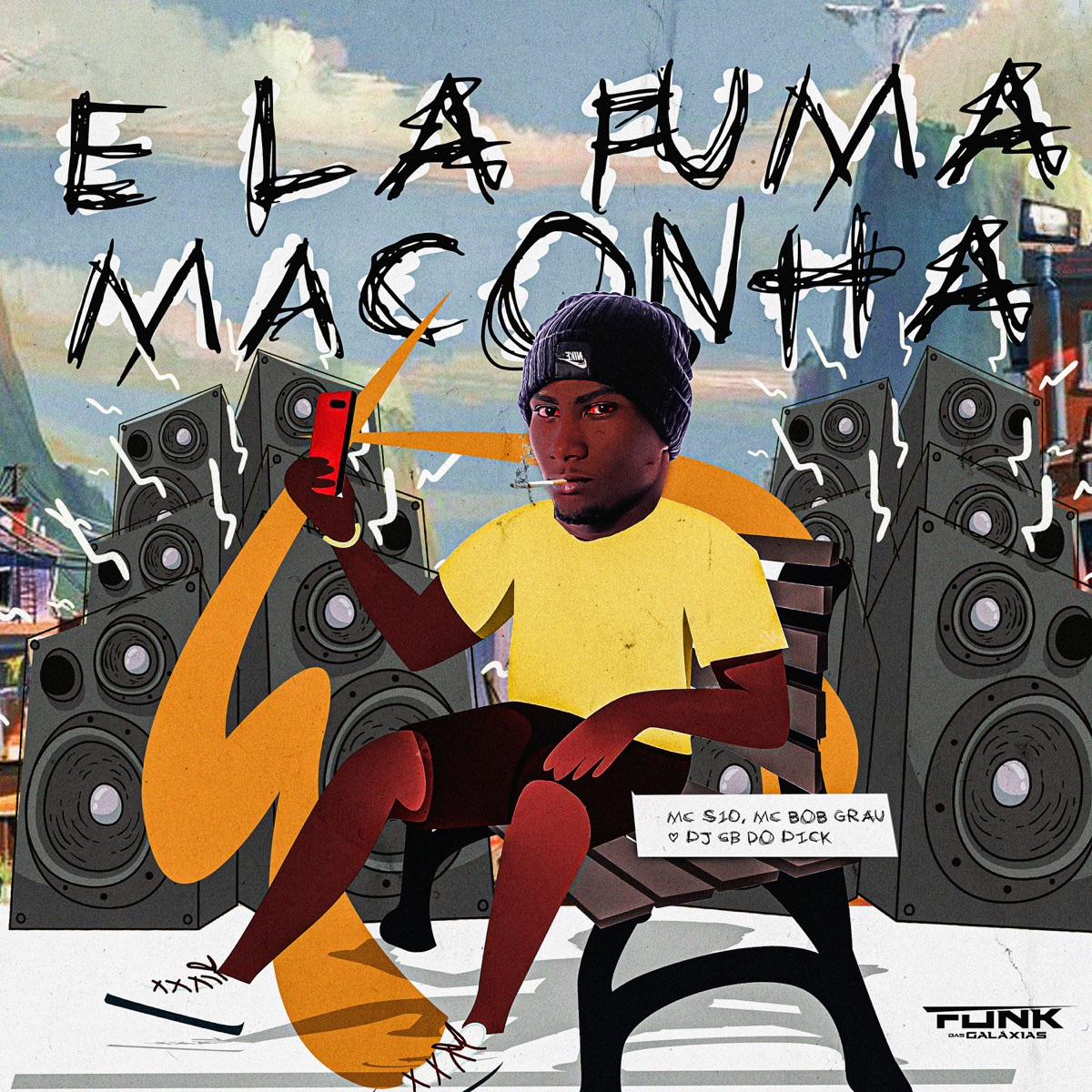 No Baile do Dick Ela Fuma Maconha - Single by mc s10, Mc Bob Grau & DJ GB do Dick album cover