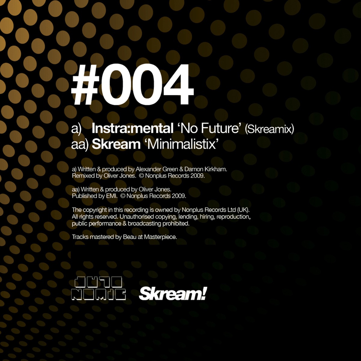 No Future (Skreamix) - Single by Instra:mental & Skream album cover