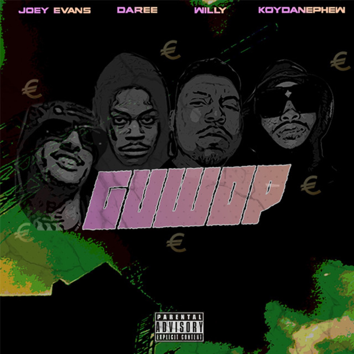 GUWOP (feat. KoyDaNephew & Willy) - Single by Daree, Joey Evans & Godsquad album cover