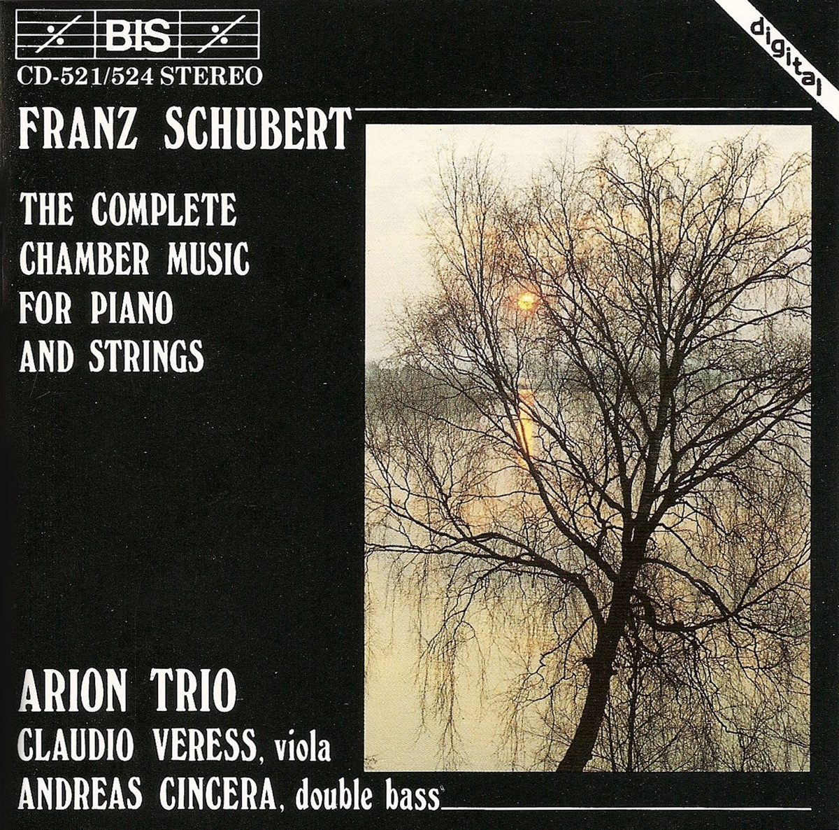 Schubert: Complete Chamber Music for Piano and Strings by Claudio Veress, Andreas Cincera & Arion Trio album cover