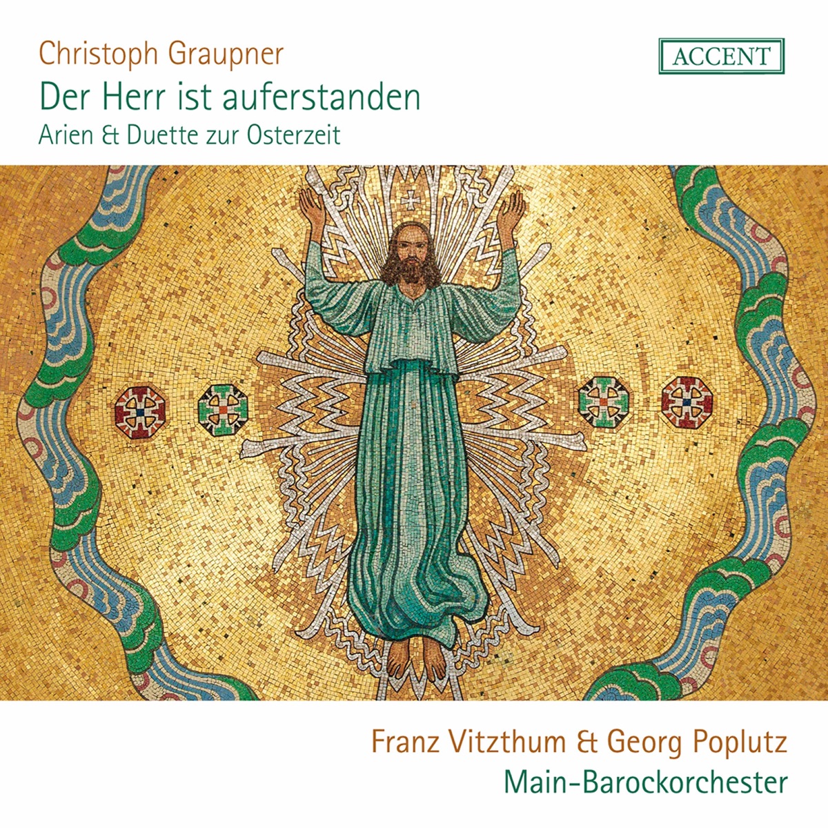 Der Herr ist auferstanden: Arias & Duets for Eastertide by Franz Vitzthum, Georg Poplutz & Main-Barockorchester Frankfurt album cover